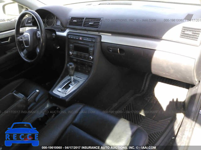 2007 Audi A4 WAUAF78E17A011313 зображення 4