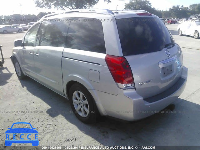 2007 Nissan Quest S/SE/SL 5N1BV28U77N122165 Bild 2