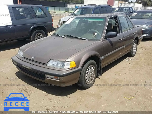 1991 HONDA CIVIC LX JHMED365XMS025799 image 1