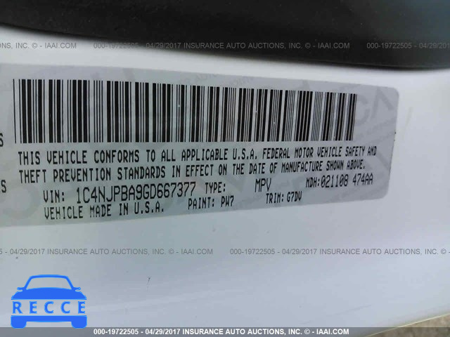 2016 Jeep Patriot 1C4NJPBA9GD667377 image 8