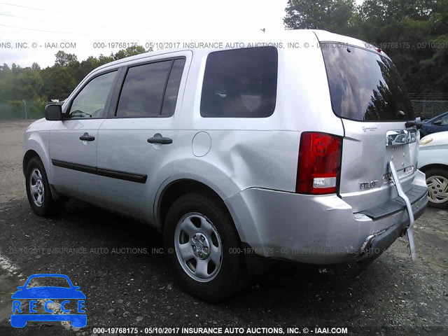 2009 Honda Pilot LX 5FNYF38299B021002 image 2