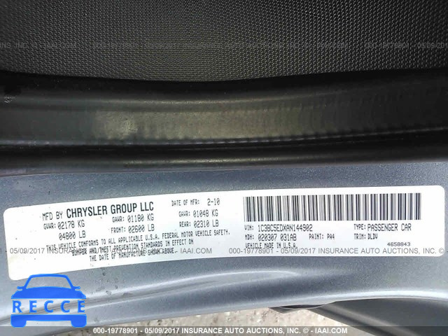 2010 Chrysler Sebring 1C3BC5EDXAN144902 image 8