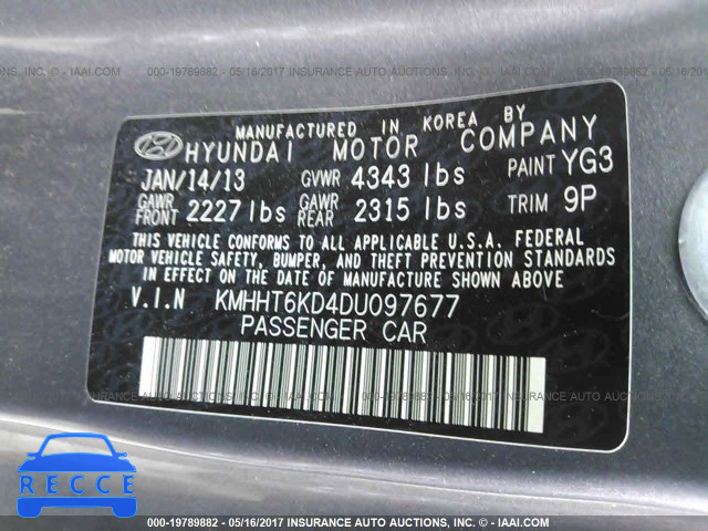 2013 Hyundai Genesis Coupe 2.0T KMHHT6KD4DU097677 image 8