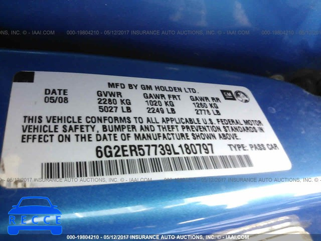 2009 Pontiac G8 6G2ER57739L180797 image 8