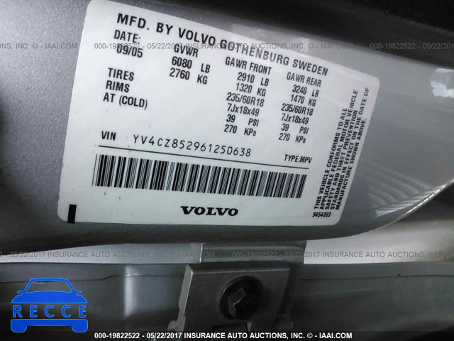 2006 VOLVO XC90 YV4CZ852961250638 image 8