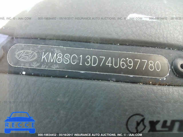 2004 HYUNDAI SANTA FE KM8SC13D74U697780 image 8