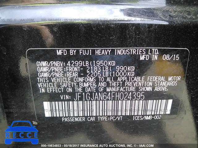 2015 Subaru Impreza JF1GJAN64FH024395 Bild 8