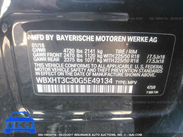2016 BMW X1 XDRIVE28I WBXHT3C30G5E49134 image 8