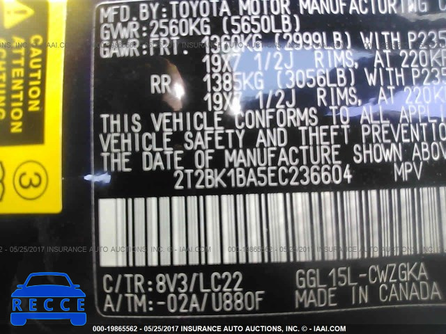 2014 Lexus RX 350 2T2BK1BA5EC236604 image 8