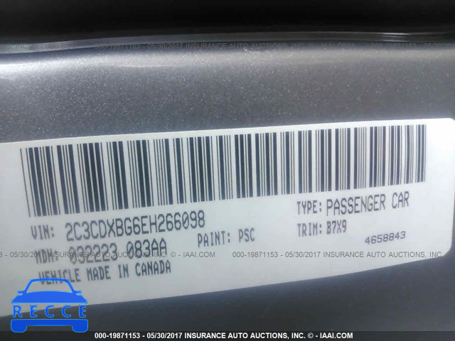 2014 Dodge Charger 2C3CDXBG6EH266098 Bild 8