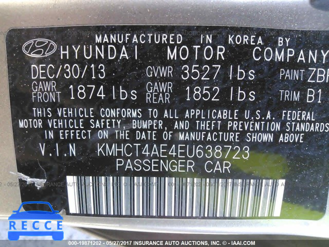 2014 Hyundai Accent KMHCT4AE4EU638723 image 8