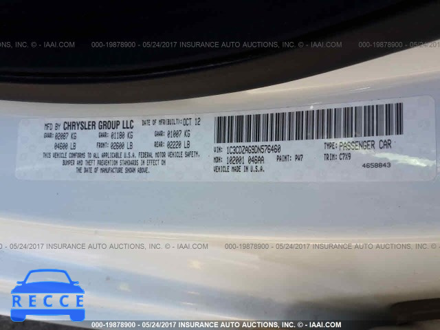 2013 Dodge Avenger 1C3CDZAG9DN576460 image 8