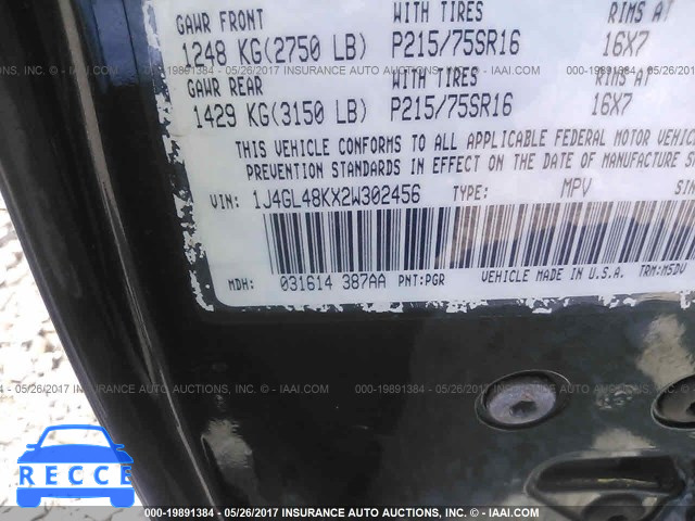 2002 Jeep Liberty 1J4GL48KX2W302456 image 8