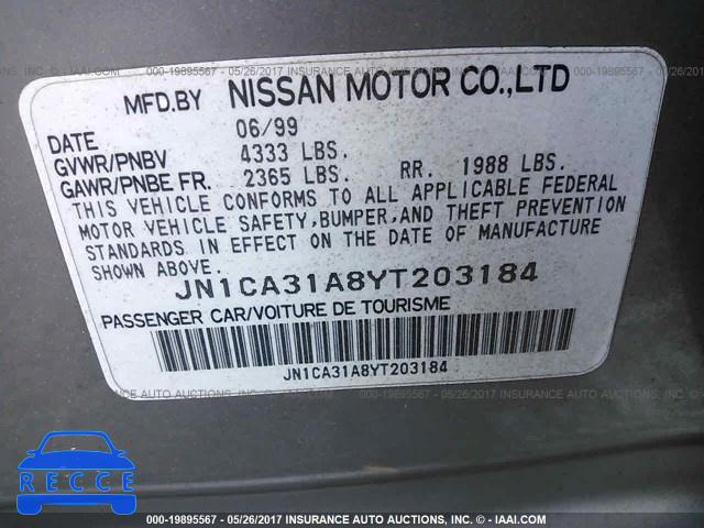 2000 Nissan Maxima JN1CA31A8YT203184 image 8