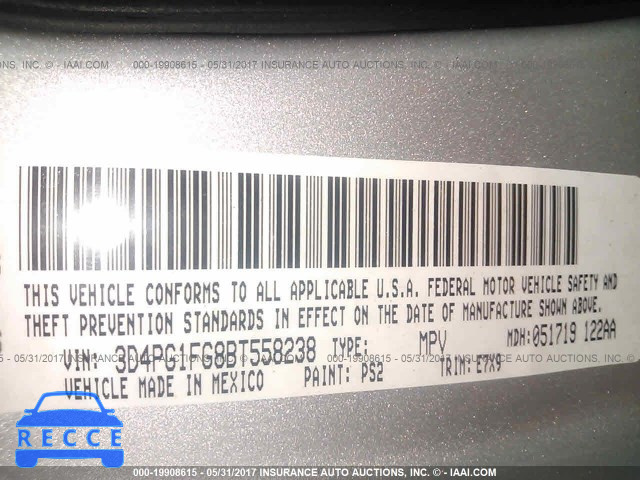 2011 Dodge Journey MAINSTREET 3D4PG1FG8BT558238 image 8