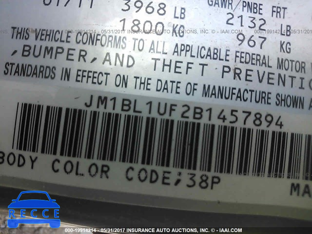 2011 Mazda 3 JM1BL1UF2B1457894 image 8