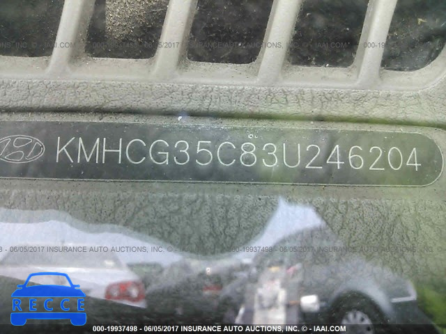 2003 Hyundai Accent KMHCG35C83U246204 image 8