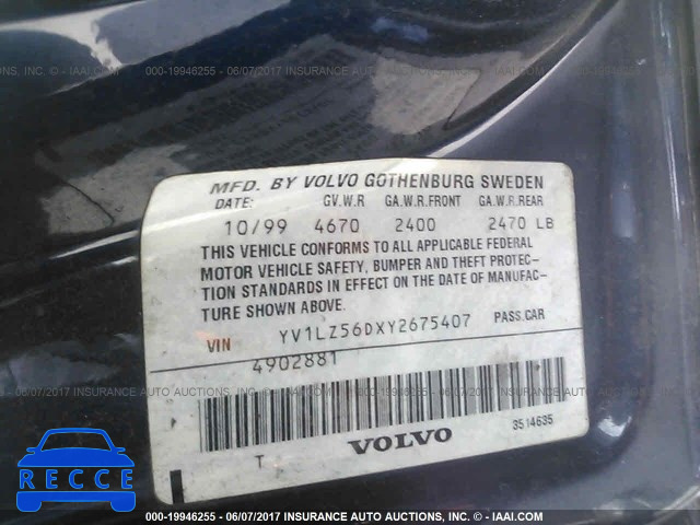 2000 Volvo V70 XC/SE YV1LZ56DXY2675407 image 8