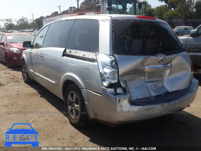 2008 Nissan Quest 5N1BV28U78N119932 Bild 2