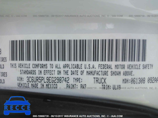 2014 RAM 2500 3C6UR5PL9EG298742 image 8