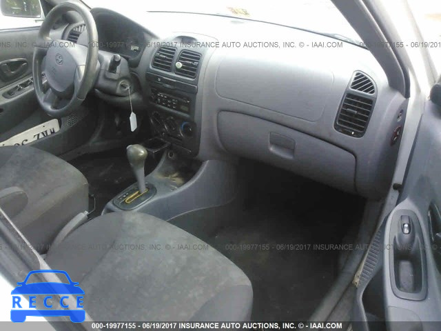 2005 Hyundai Accent GL KMHCG45C15U626719 image 4