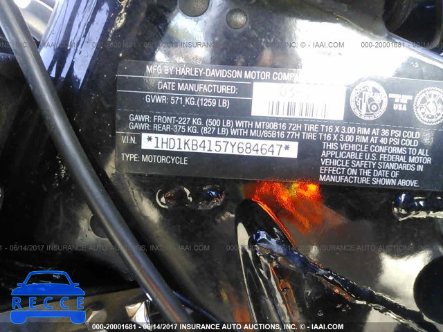 2007 Harley-davidson FLHX 1HD1KB4157Y684647 image 9