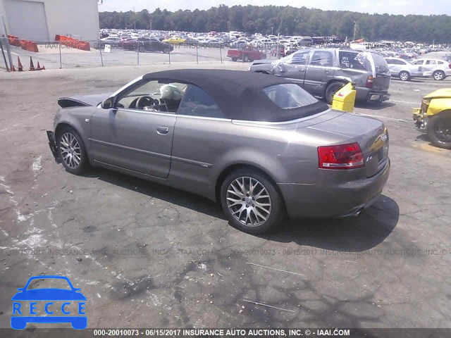 2009 AUDI A4 2.0T CABRIOLET WAUAF48H39K002716 image 2