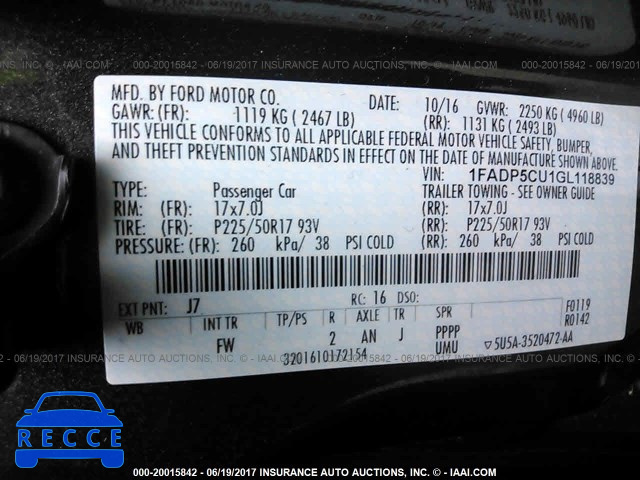 2016 Ford C-max PREMIUM SEL 1FADP5CU1GL118839 Bild 8
