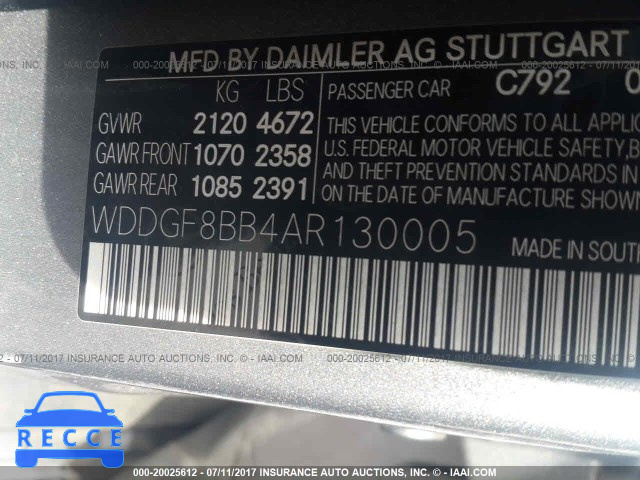 2010 Mercedes-benz C 300 4MATIC WDDGF8BB4AR130005 зображення 8