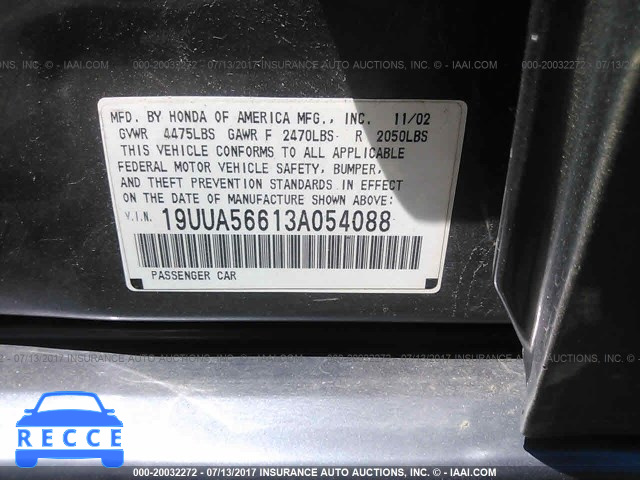 2003 Acura 3.2TL 19UUA56613A054088 image 8