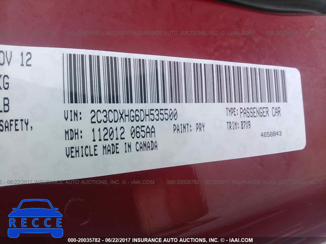 2013 Dodge Charger 2C3CDXHG6DH535500 image 8