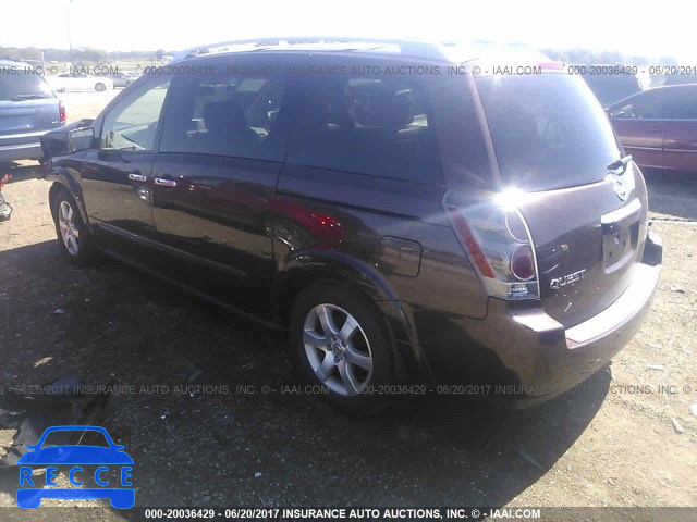 2007 Nissan Quest S/SE/SL 5N1BV28U77N137068 зображення 2