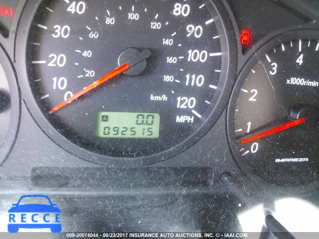2007 Subaru Impreza 2.5I JF1GD61667H525431 image 6
