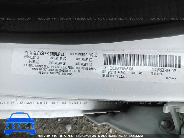 2013 Chrysler 200 1C3CCBBB4DN505308 image 8