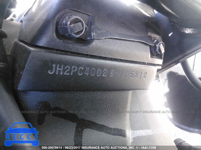 2008 Honda CBR600 JH2PC40028M105812 image 9