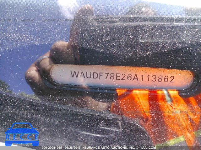 2006 Audi A4 2.0T QUATTRO WAUDF78E26A113862 image 8