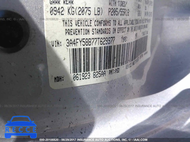 2007 Chrysler PT Cruiser 3A4FY58B77T629977 image 8