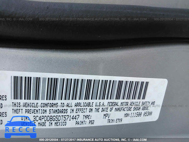 2013 Dodge Journey 3C4PDDBG5DT571447 image 8