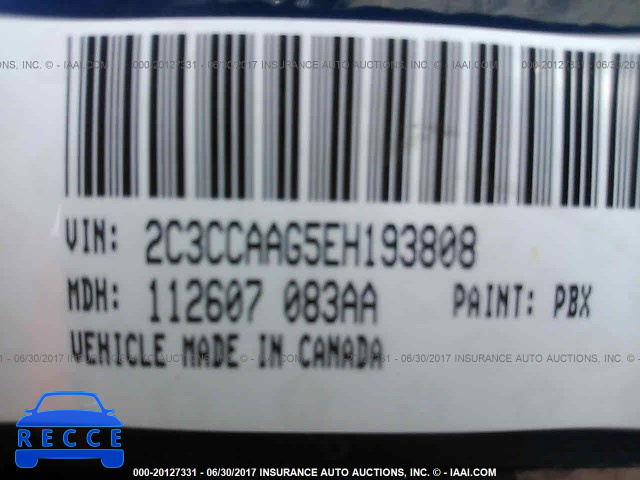 2014 Chrysler 300 2C3CCAAG5EH193808 image 8