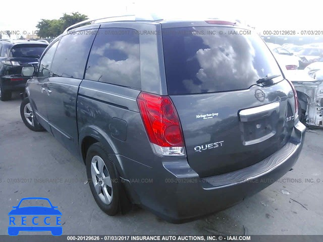 2008 Nissan Quest S/SE/SL 5N1BV28U68N105584 Bild 2