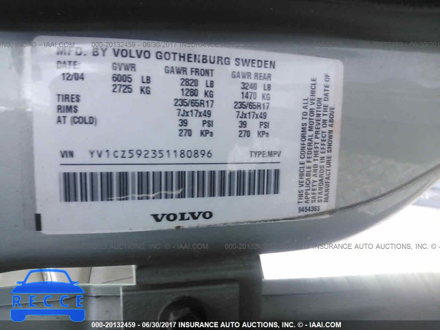2005 Volvo XC90 YV1CZ592351180896 image 8