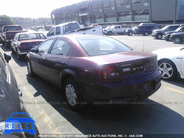 2002 Dodge Stratus SE 1B3EL36X32N257454 зображення 2