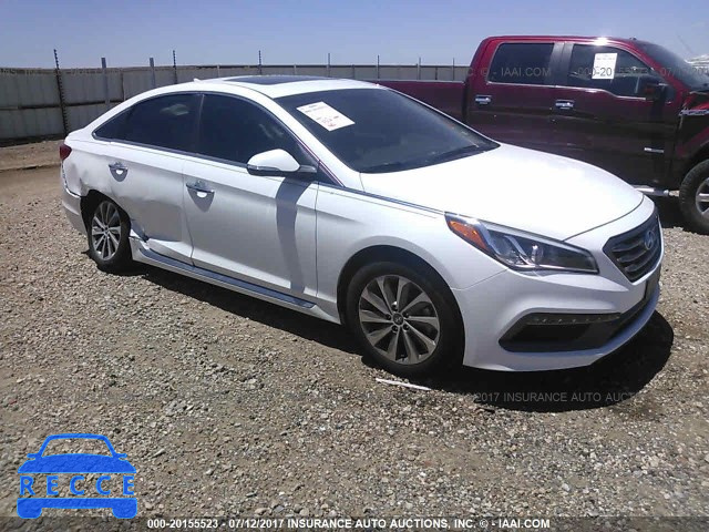 2017 HYUNDAI SONATA 5NPE34AF3HH455902 image 0