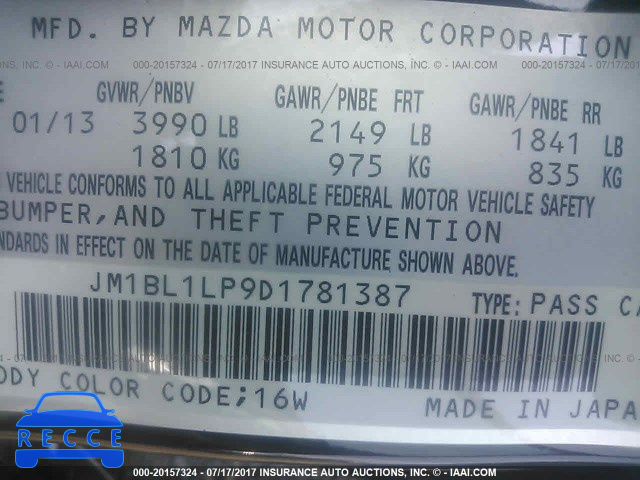 2013 Mazda 3 JM1BL1LP9D1781387 image 8