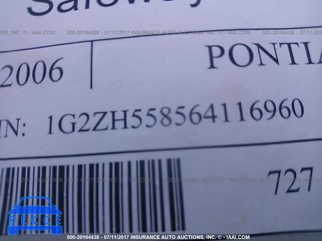 2006 PONTIAC G6 1G2ZH558564116960 image 8