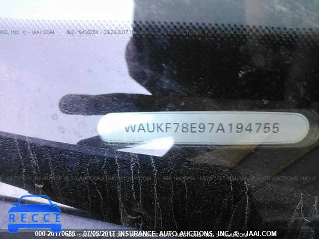 2007 Audi A4 WAUKF78E97A194755 image 8