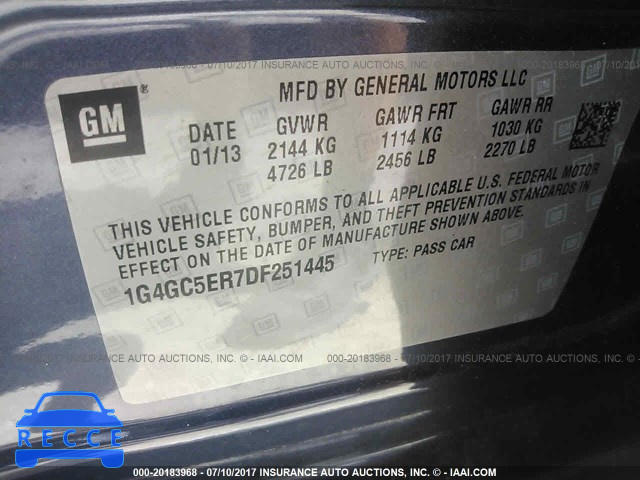 2013 Buick Lacrosse 1G4GC5ER7DF251445 image 8