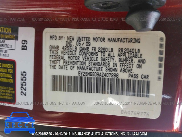 2010 Pontiac Vibe 5Y2SM6E09AZ407286 Bild 8