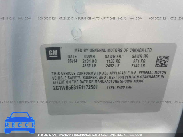 2014 Chevrolet Impala Limited 2G1WB5E31E1172501 image 8