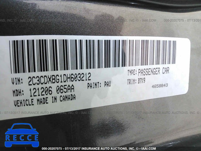 2013 Dodge Charger 2C3CDXBG1DH603212 зображення 8